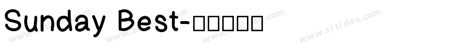 Sunday Best字体转换
